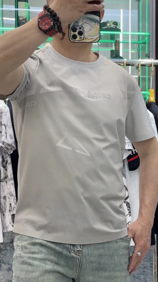 路驰实体夏季新款莫代尔冰丝欧货韩版时尚T恤