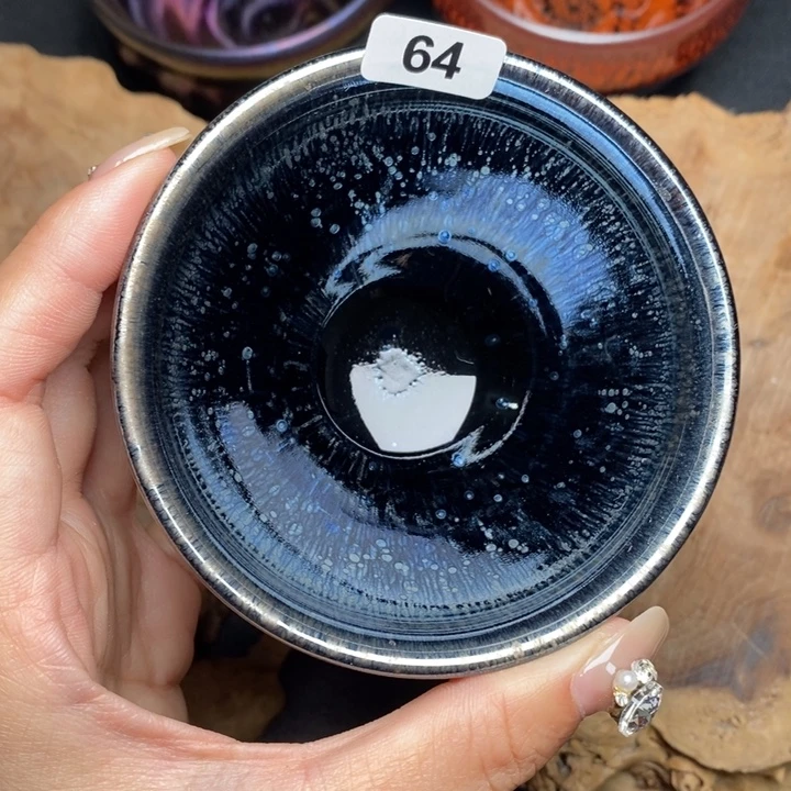 茶盏建窑建盏主人杯64微瑕