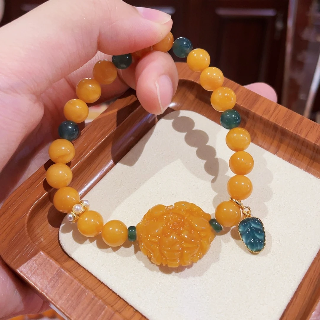 蜜蜡未镶嵌手链手串