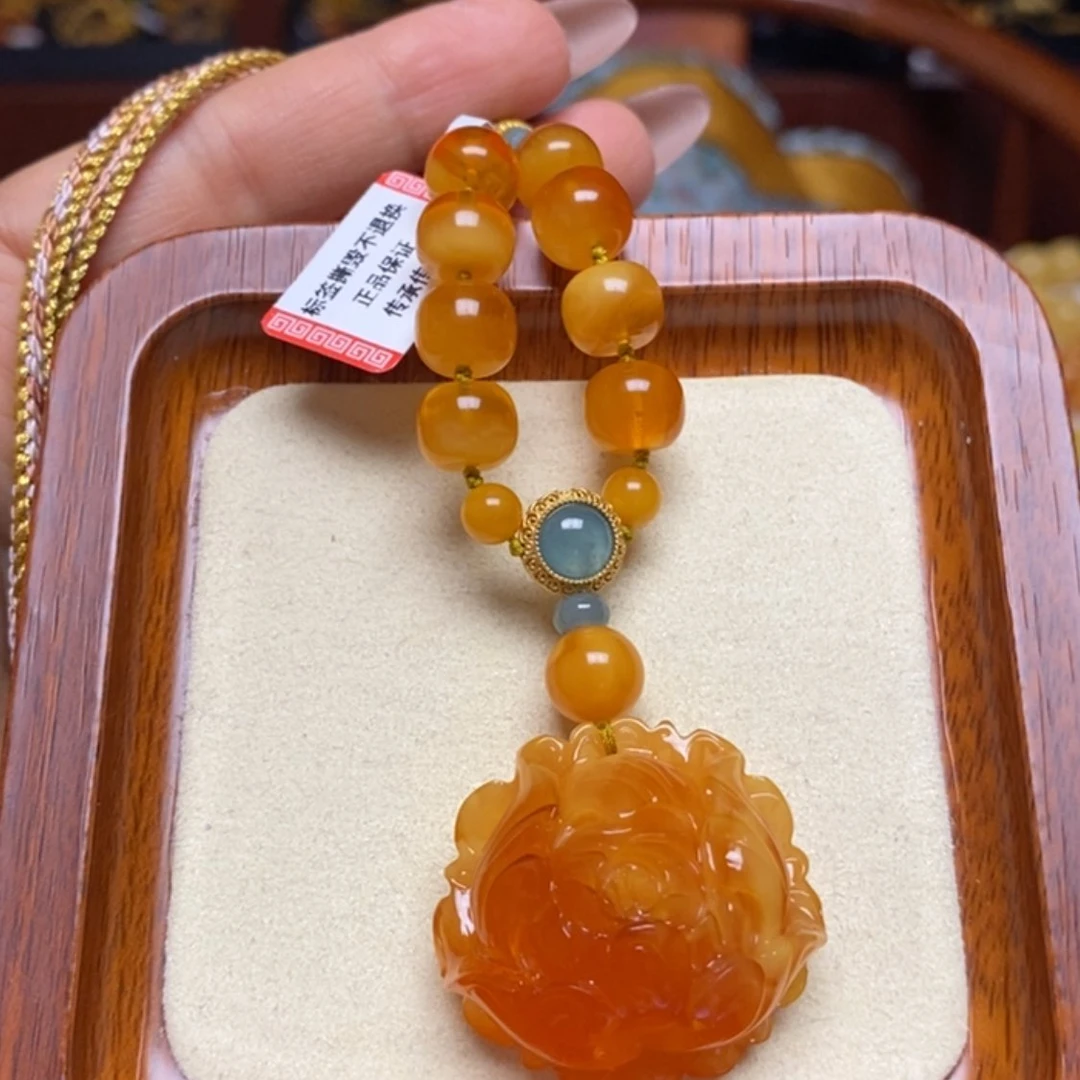 【闪购商品】蜜蜡颈饰未镶嵌项链