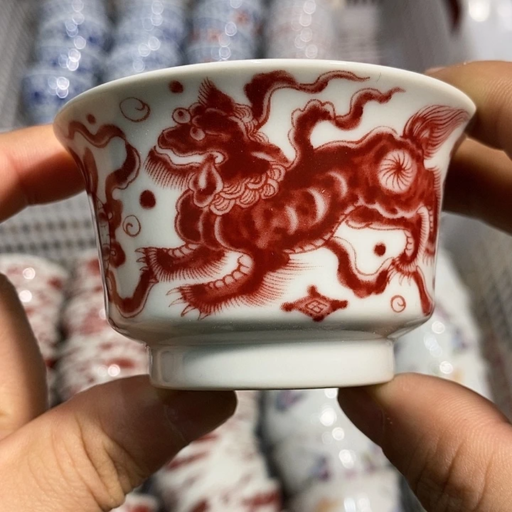 摆件陶景德镇陶瓷主人杯22333