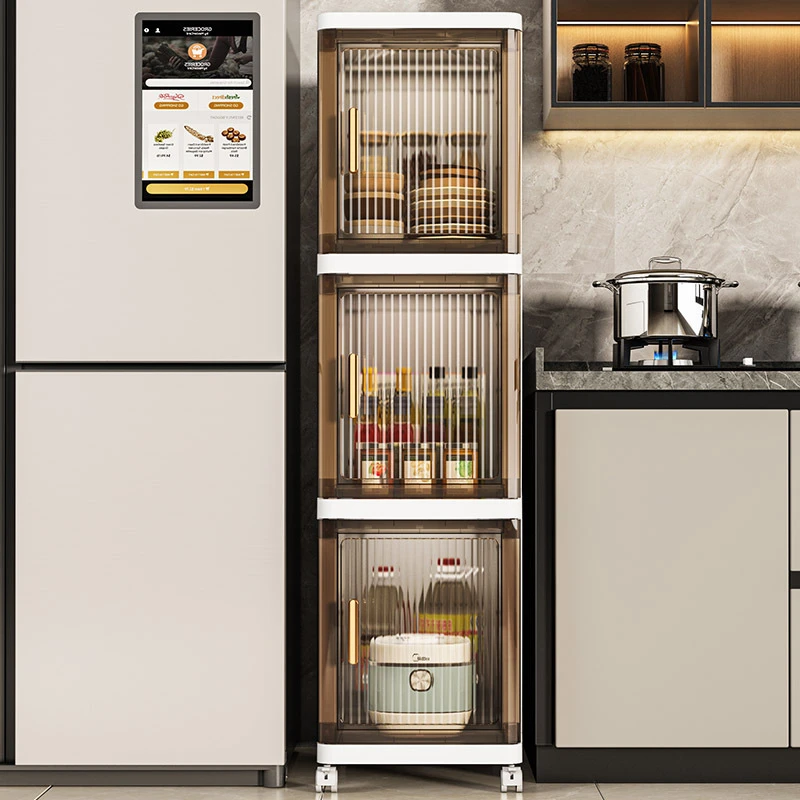 25/35cm夹缝收纳柜缝隙柜浴室洗衣机边柜客厅厨房冰箱储物柜书柜