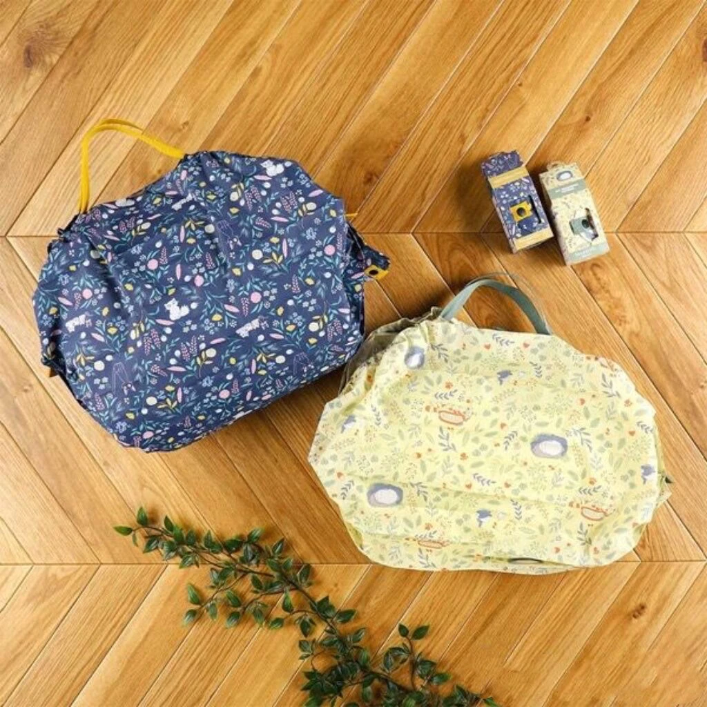 日系龙猫 豆豆龙 魔女宅急便吉吉猫家庭3秒折叠购物袋 便携手提包