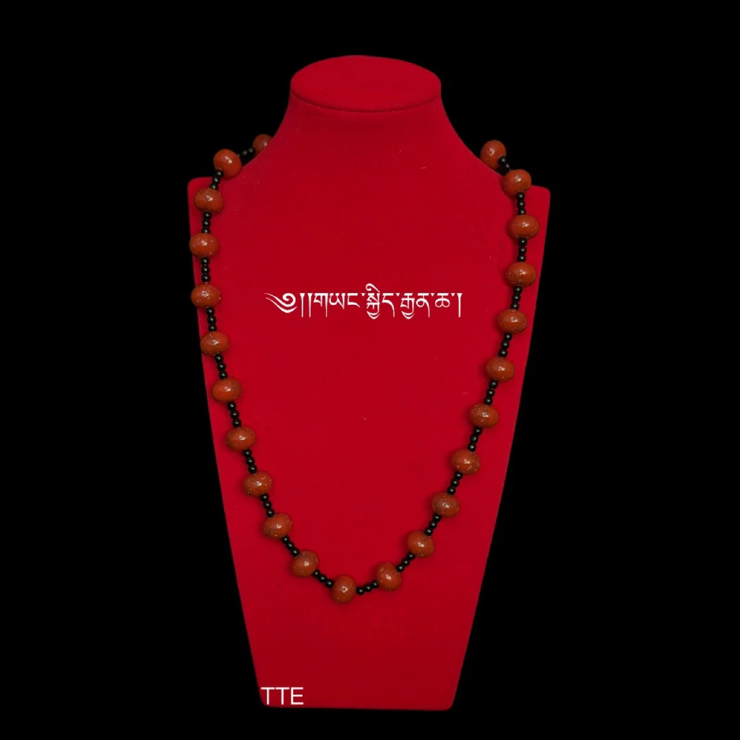 非金属棉绳项链 @39福利藏式石头项链新款西藏珊瑚尼泊尔