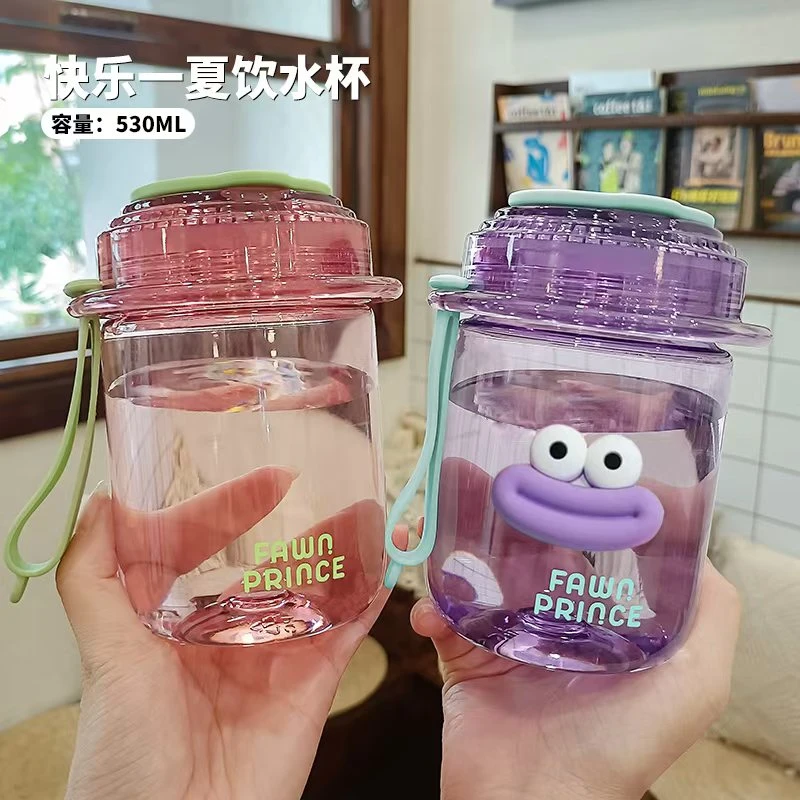 快乐一夏网红爆款饮水杯大容量高颜值男女水杯便携式防摔杯子GF