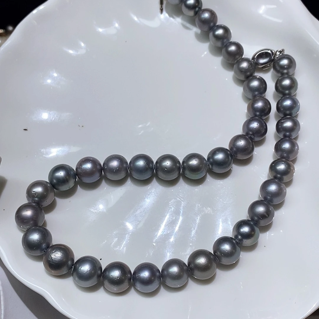 海水珍珠银S925镶嵌颈饰