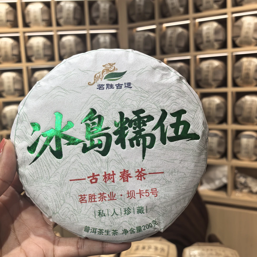 2021年冰岛糯伍古树春茶200克饼茶（6片）