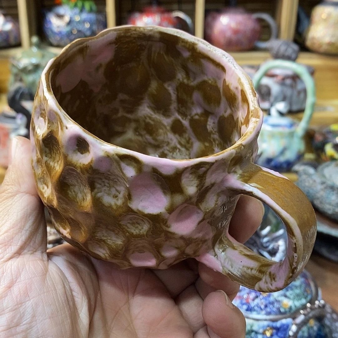 粗陶志野柴烧茶器