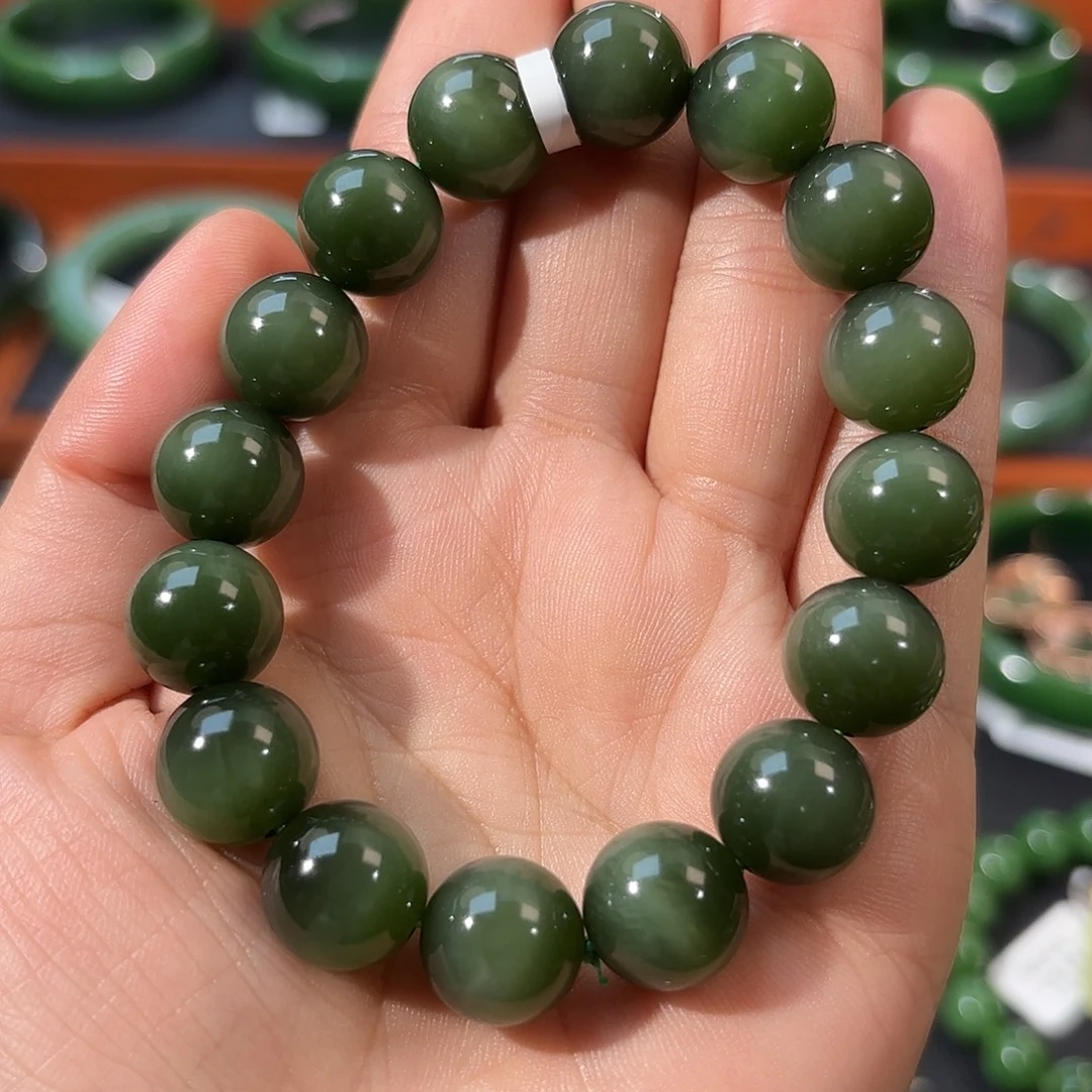 和田玉（碧玉）未镶嵌手链