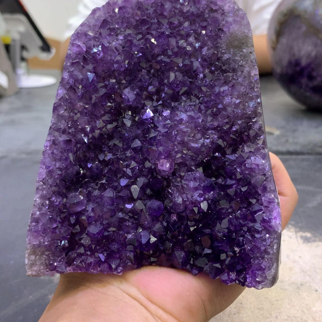 水晶珠宝半成品未镶嵌紫晶160