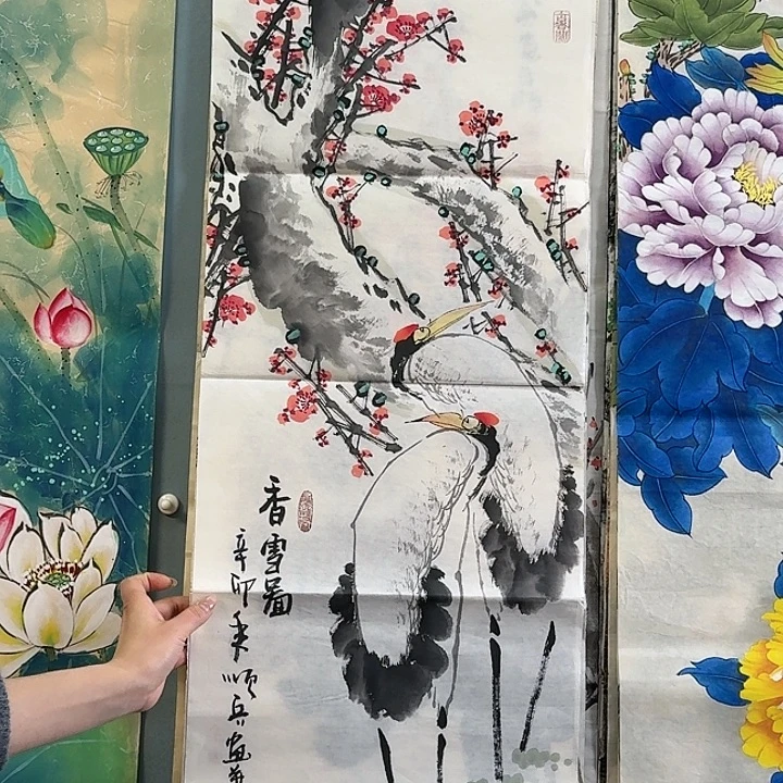 纯手绘国画作品好看