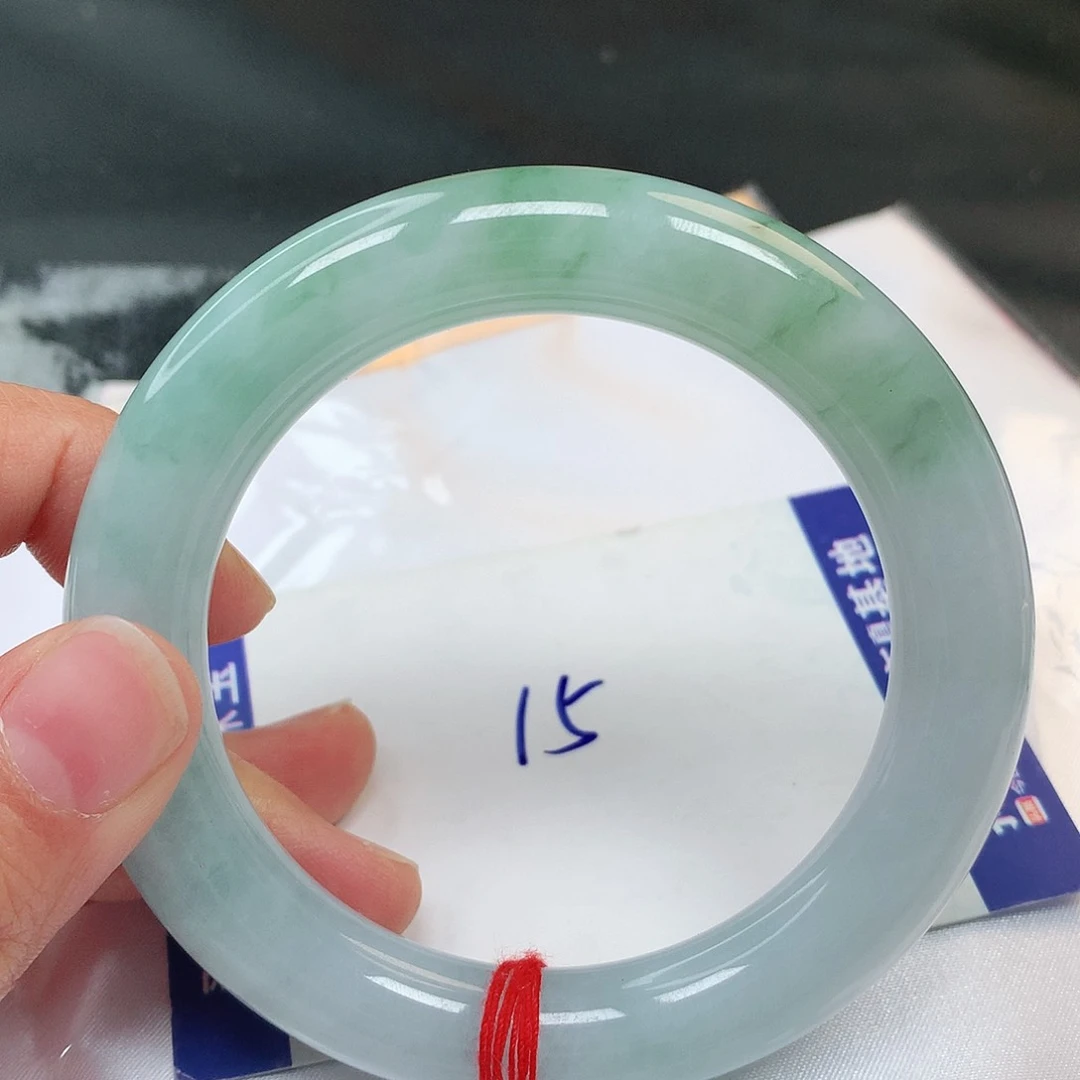 翡翠手镯未镶嵌双**儿15号