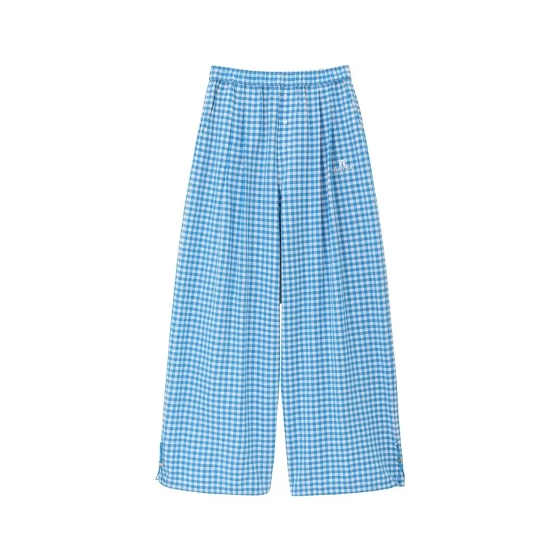 REVAN 设计师品牌25夏 蓝色 格子 休闲裤 ganjue买手店