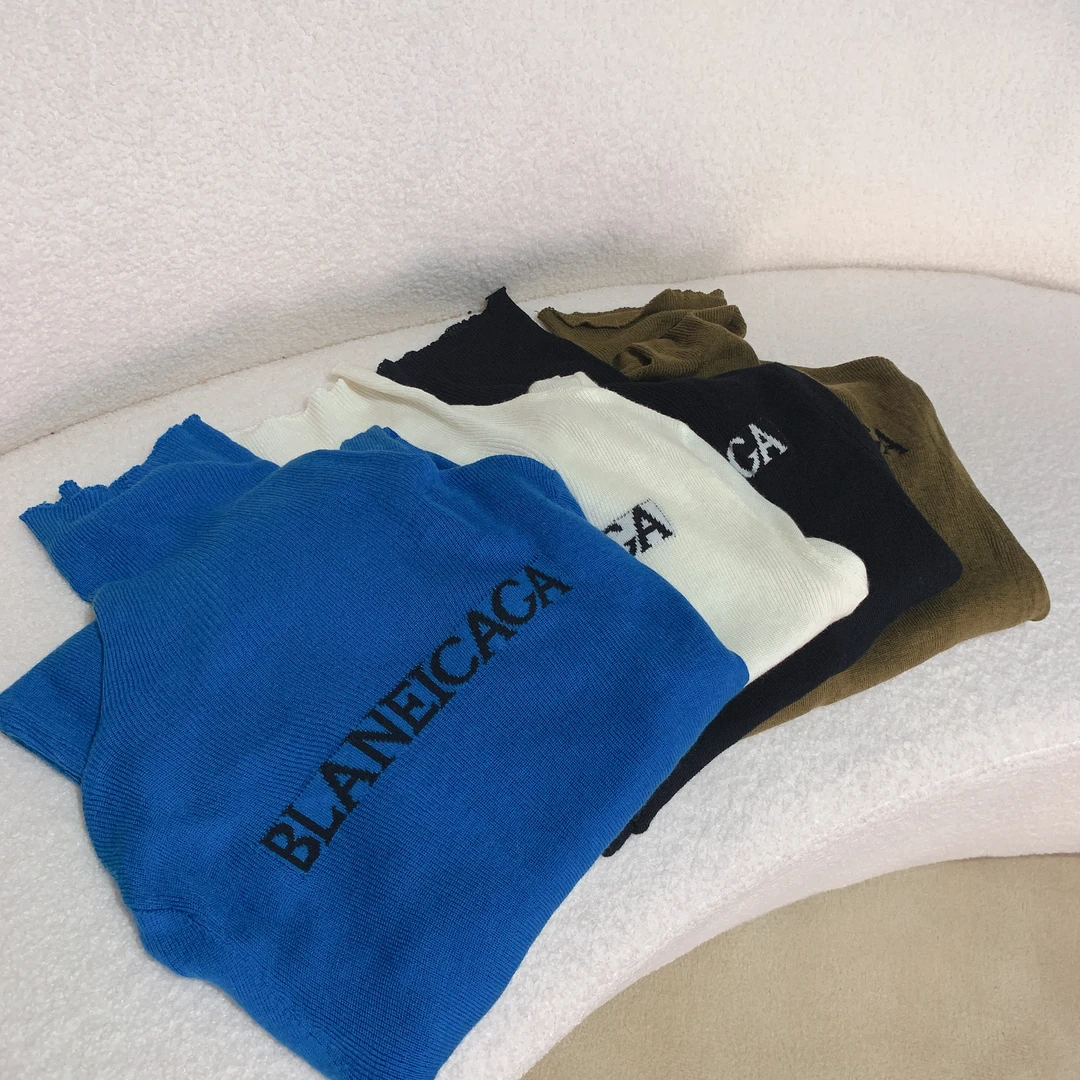 吉米赛欧【字母堆堆领】1x2253207百搭时尚简约线衫显瘦秋冬