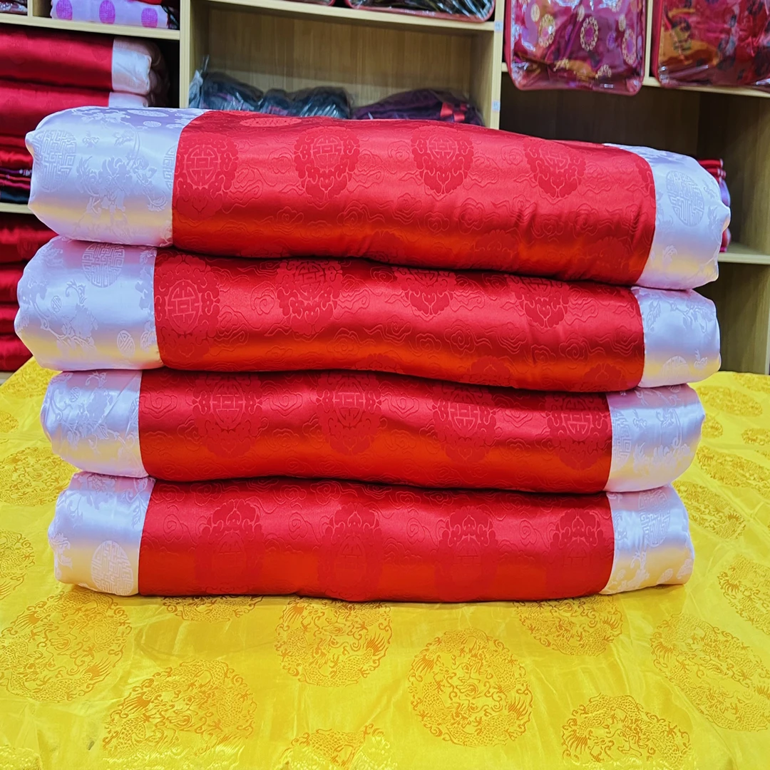 纯手工精品全棉真丝寿被