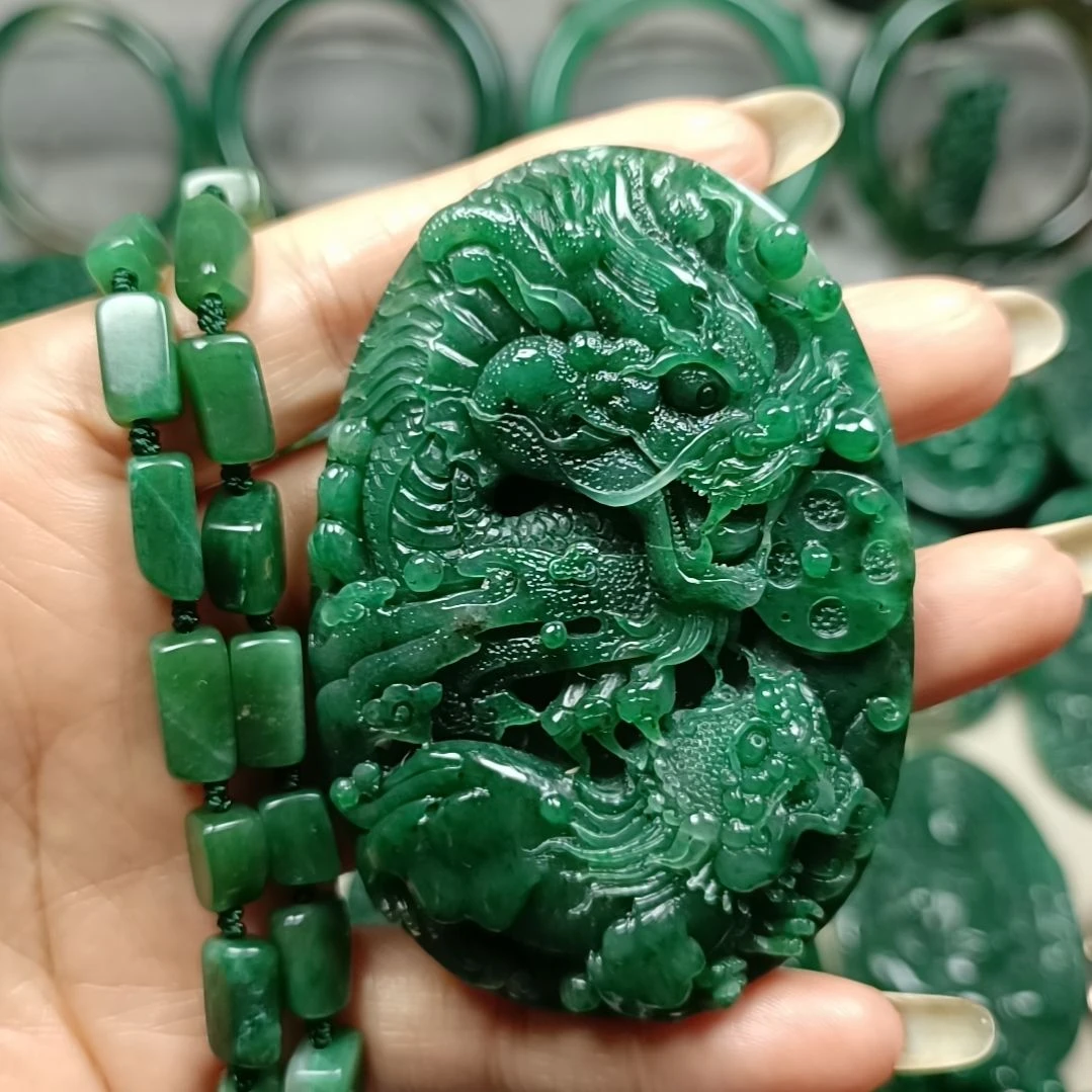 未镶嵌独山玉龙行天下