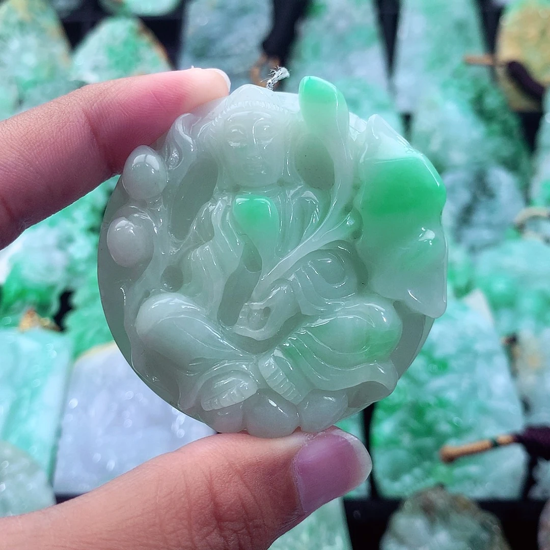 翡翠未镶嵌吊坠(不含链)