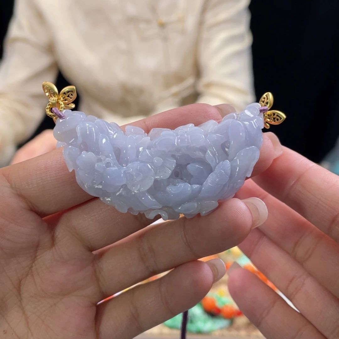 翡翠颈饰未镶嵌代编织