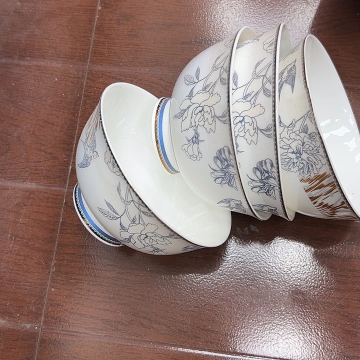 搪瓷瑕疵米饭碗4个装