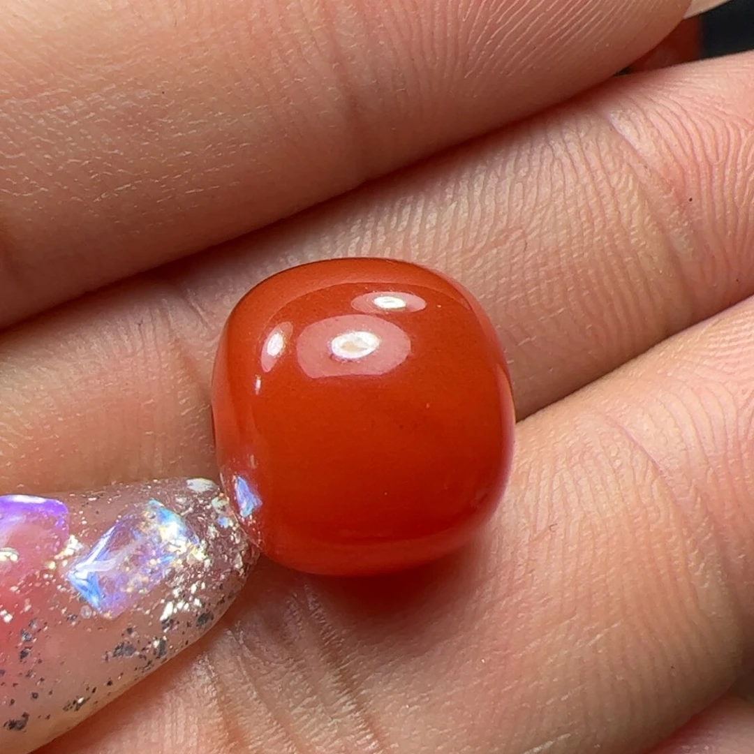 南红玛瑙珠子未镶嵌笑****三