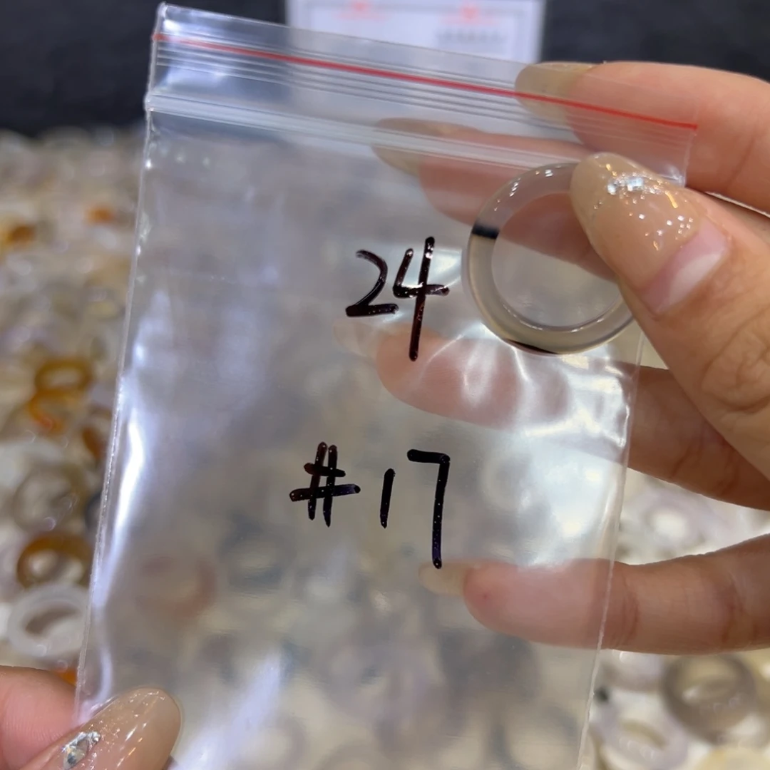 玛瑙/玉髓戒指合金24