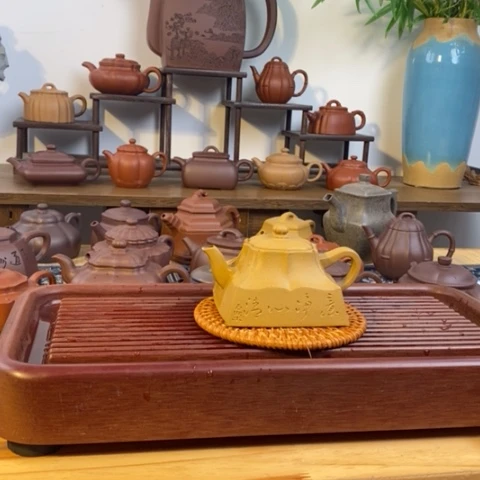 手工艺品琉璃紫砂壶