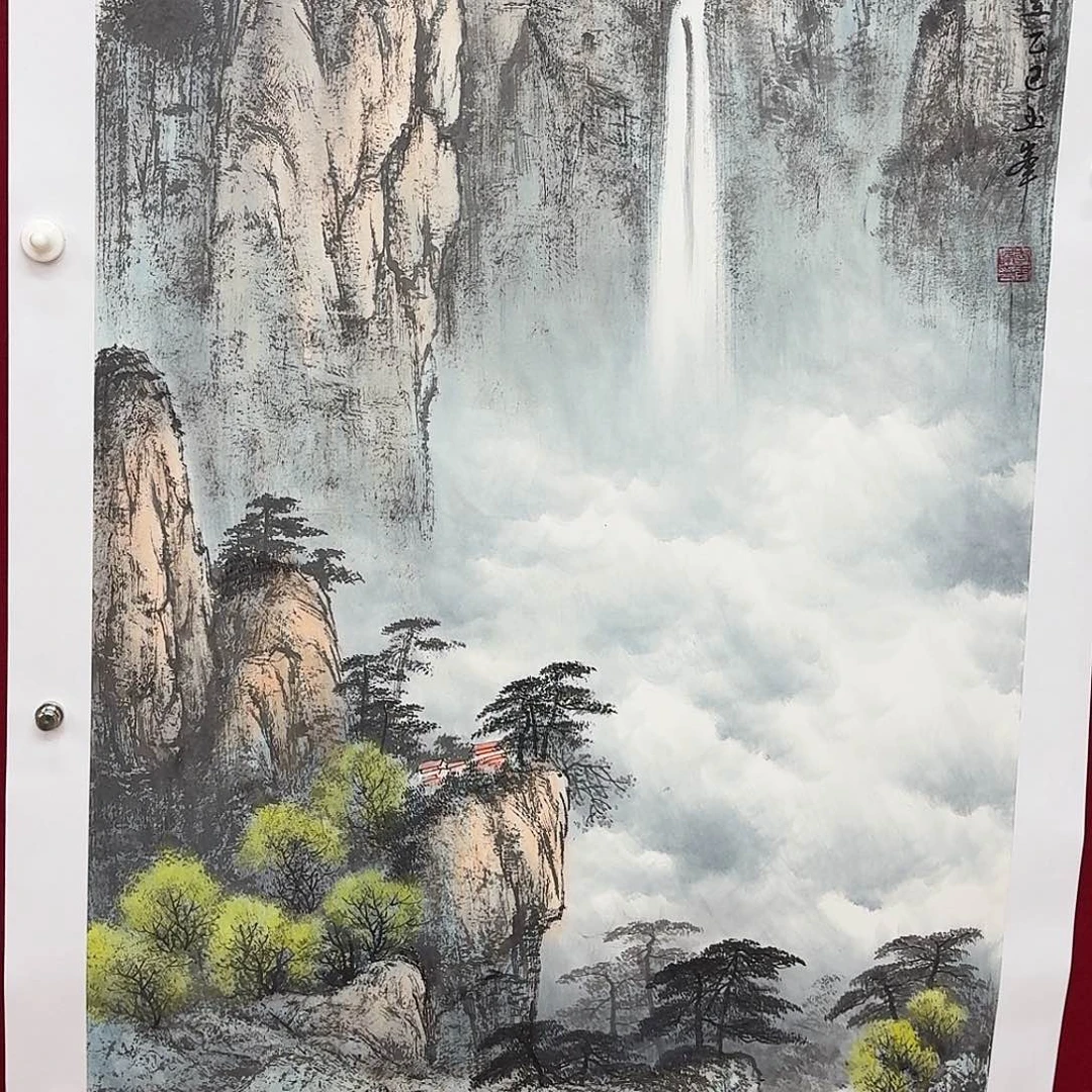 二***王国画四尺山水一张