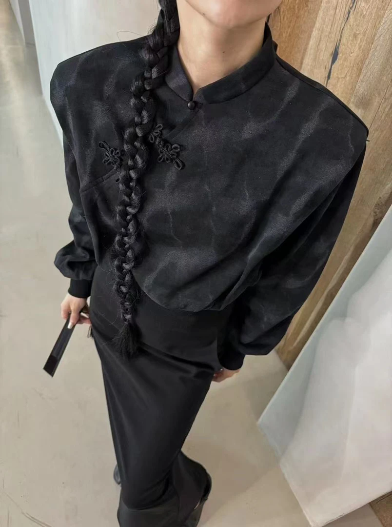 泡菜 扎然新中式短款上衣