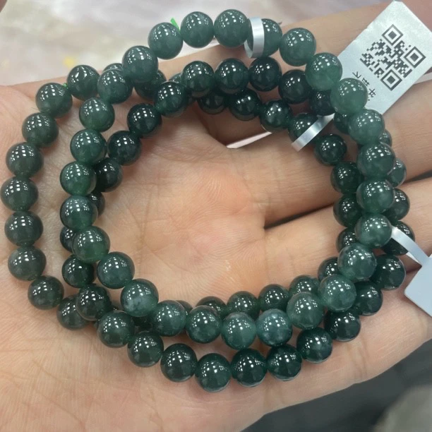 【书记甄选】天然翡翠单圈手链 约6mm 多样性发一件 CK3364