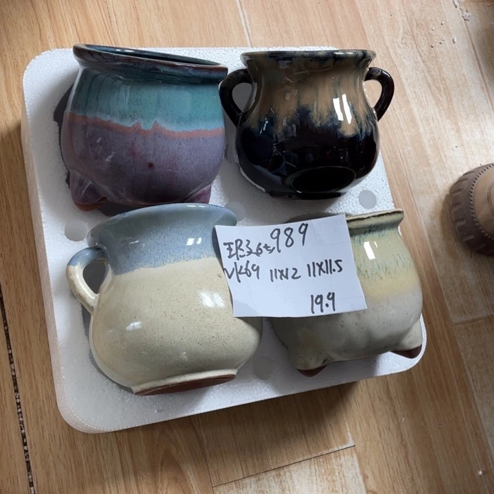 粗陶多肉花盆微瑕989