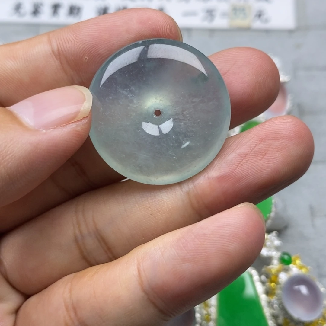 定制翡翠未镶嵌高冰30mm