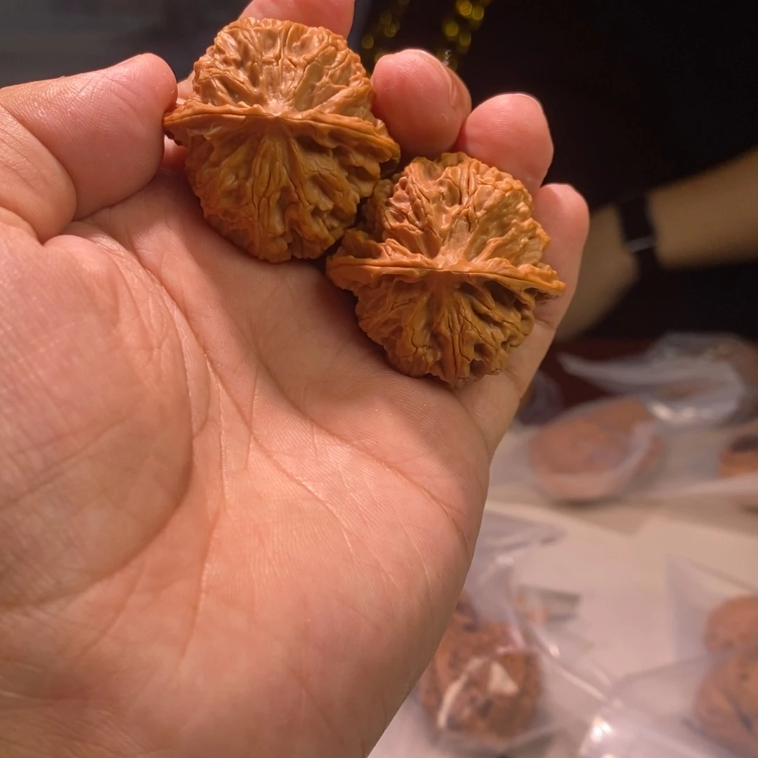 最***羊文玩核桃把件苹果园062