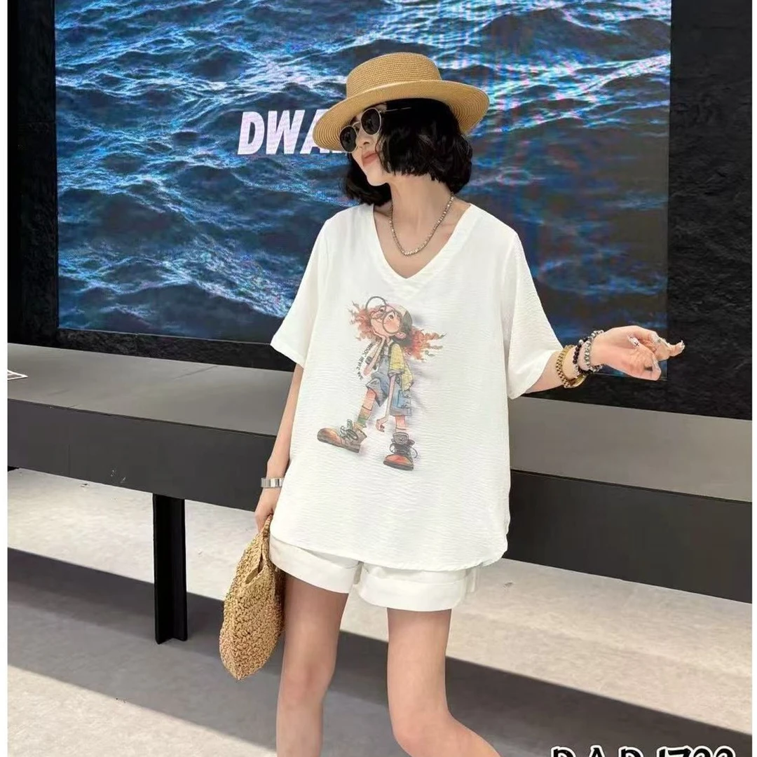 七格格推荐大码夏季百搭多巴胺女孩半袖1722