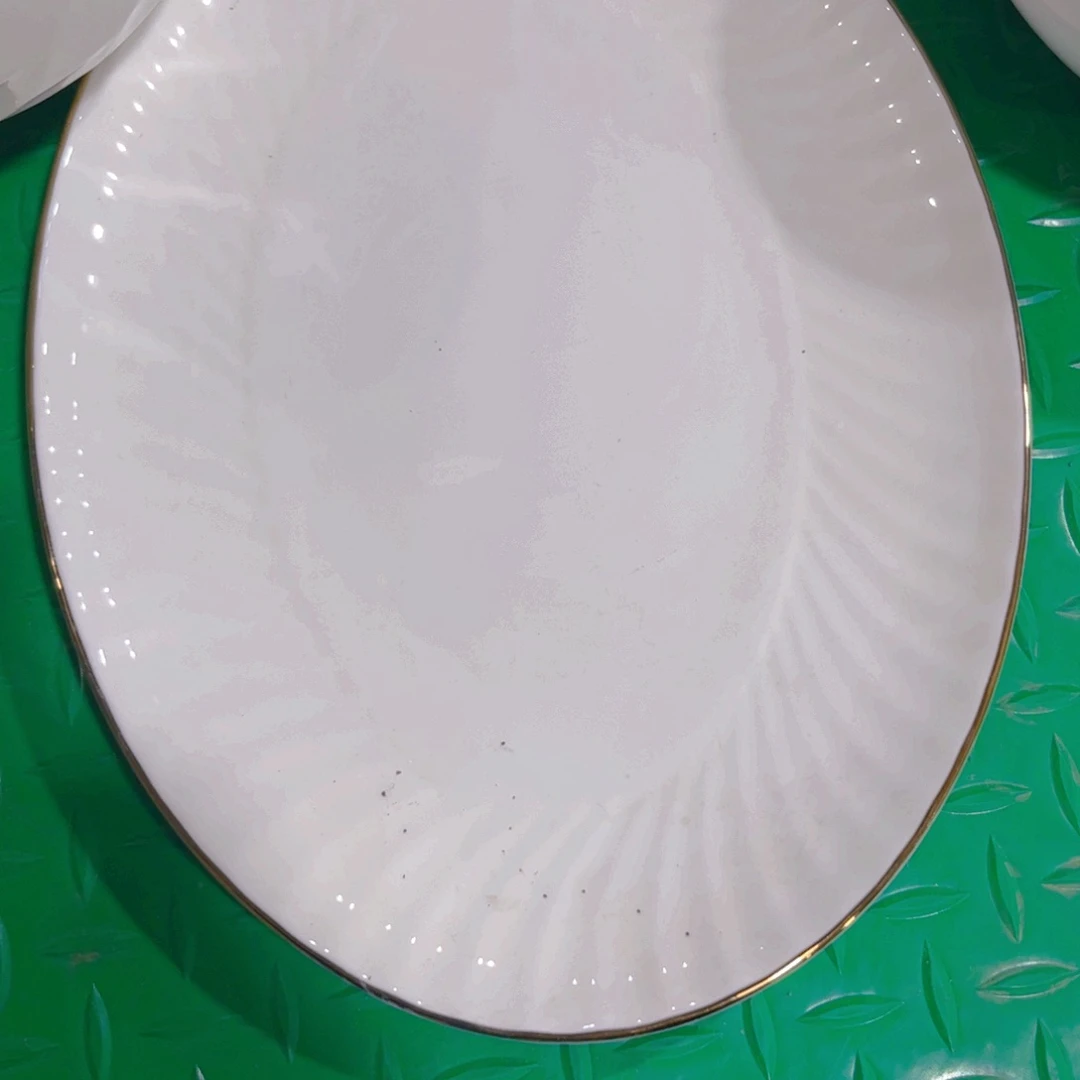瓷片小*饭秒金鱼盘一个微瑕