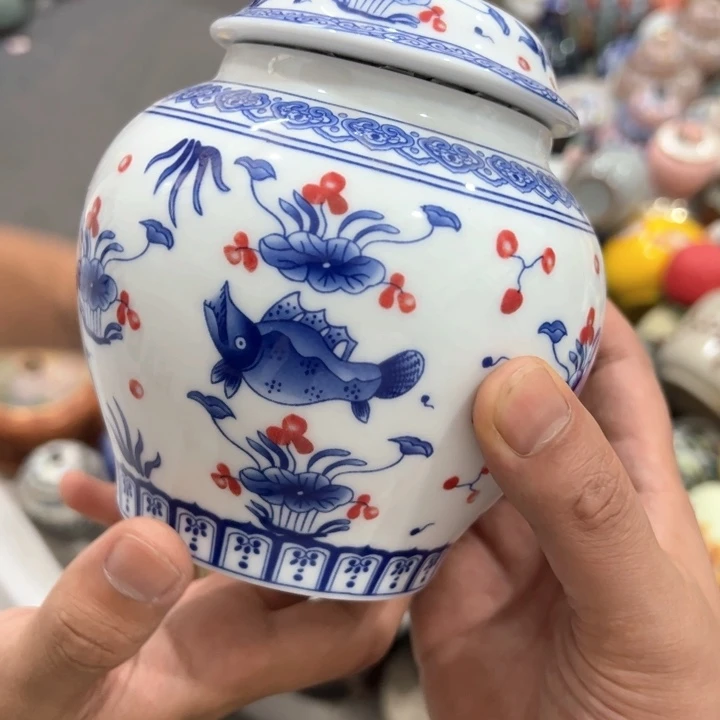 瑕疵福利品陶瓷茶叶罐不影响使用介意勿拍