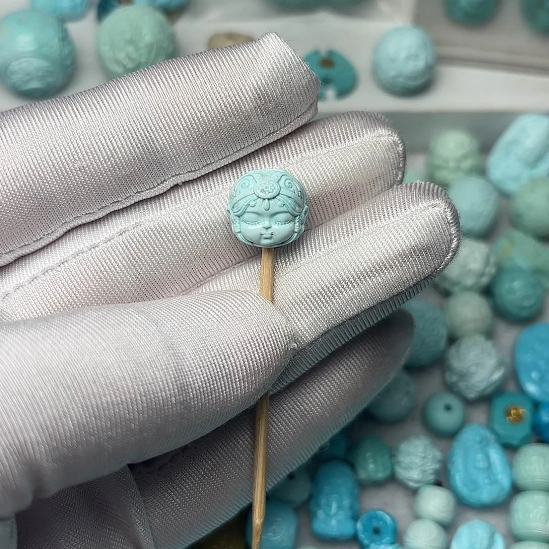 绿松石珠宝半成品未镶嵌