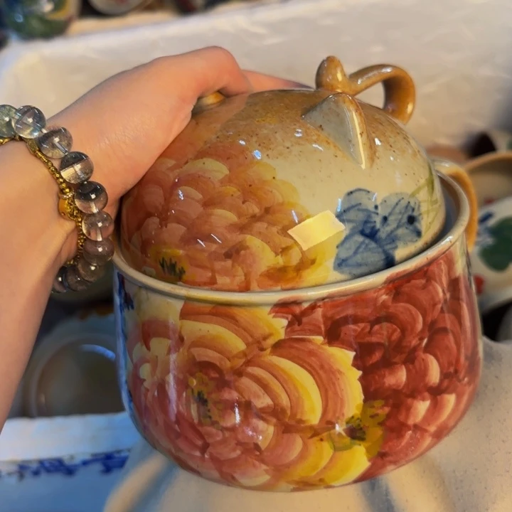 瓷片手工手绘细微不一样