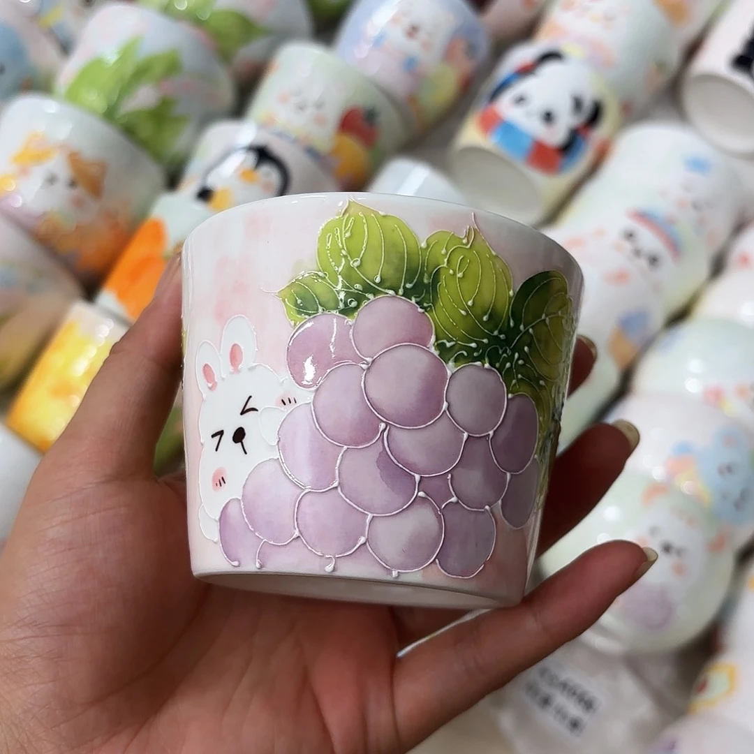 手绘高温釉下彩陶瓷