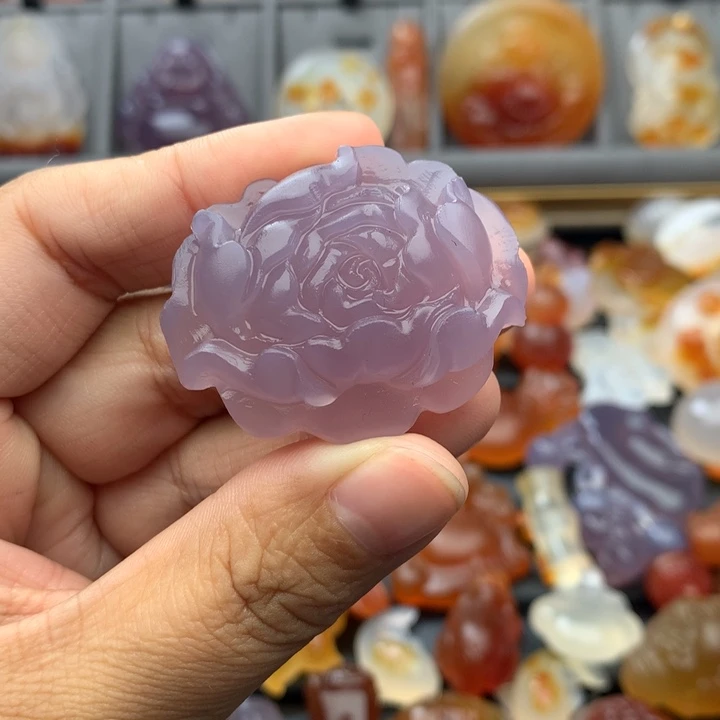 腹***华玛瑙/玉髓未镶嵌颈饰