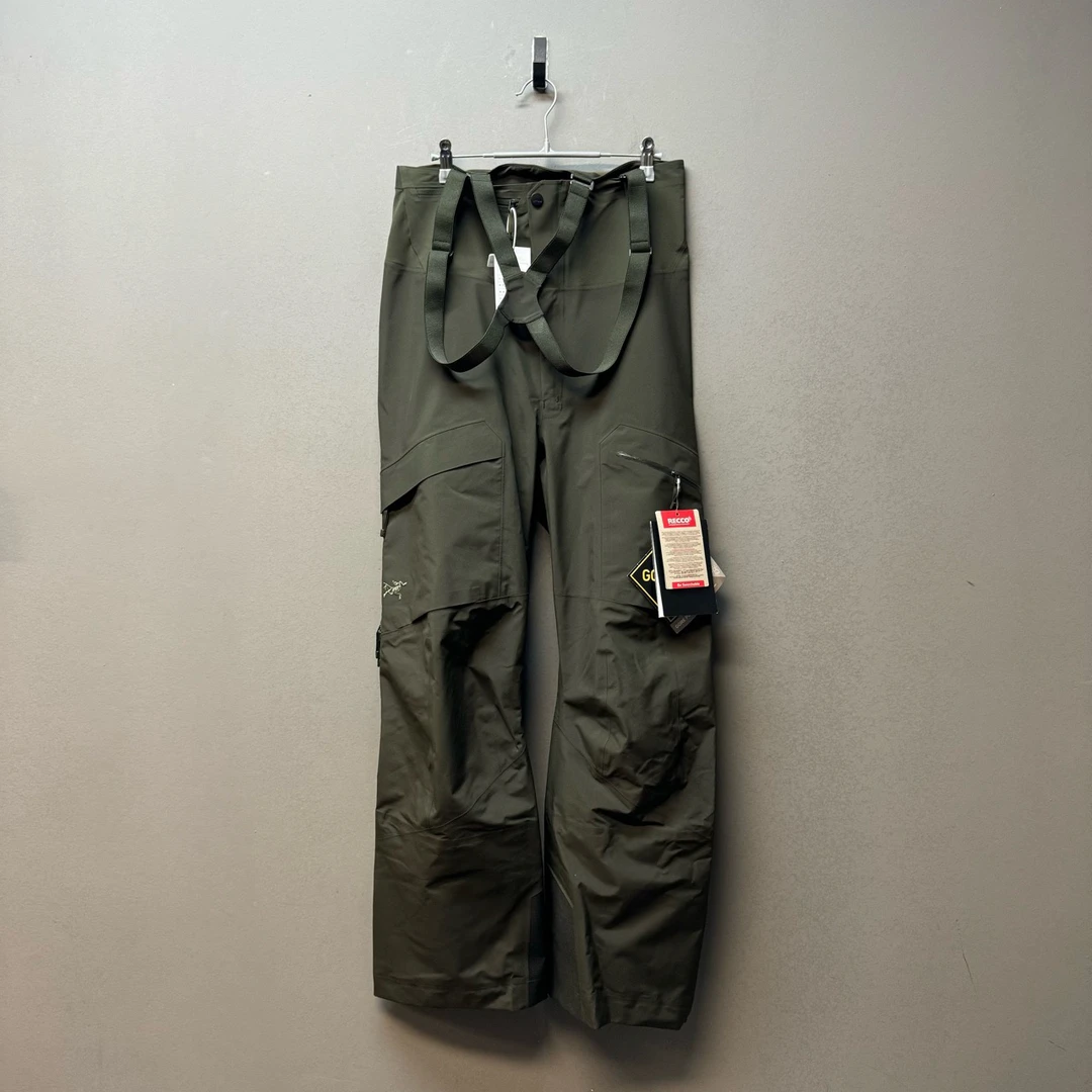 Arcteryx 始祖鸟/09014/ 始祖鸟绿色背带滑雪裤 S码全新带吊女款