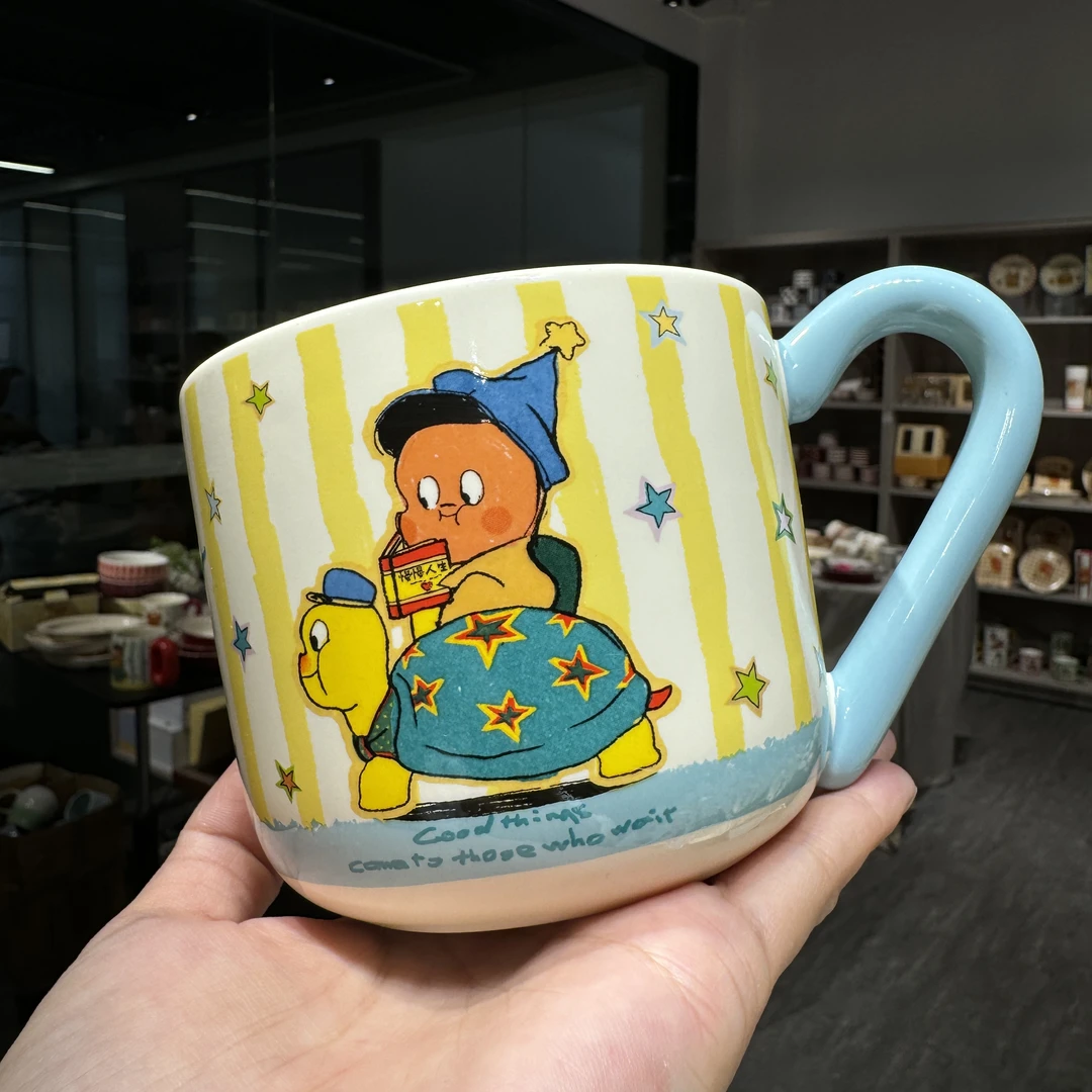 TOTYE·慢慢大王星星人马克杯可爱杯子糖果把手自用办公送礼