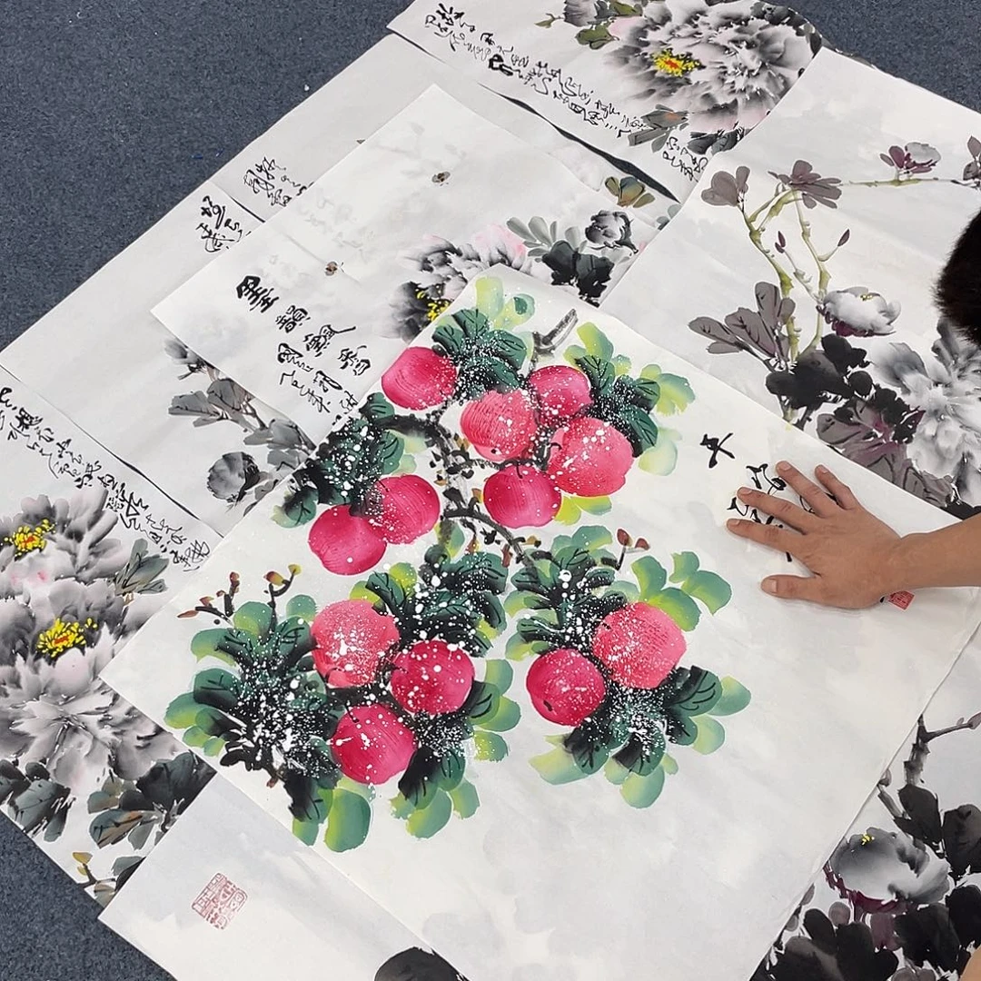 国画纯手绘字画宣纸