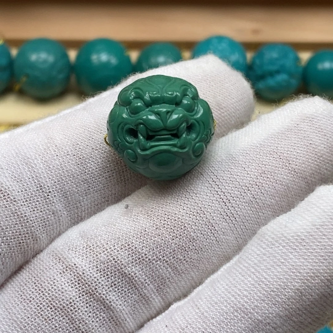 绿松石未镶嵌珠宝奇石584/17.3mm