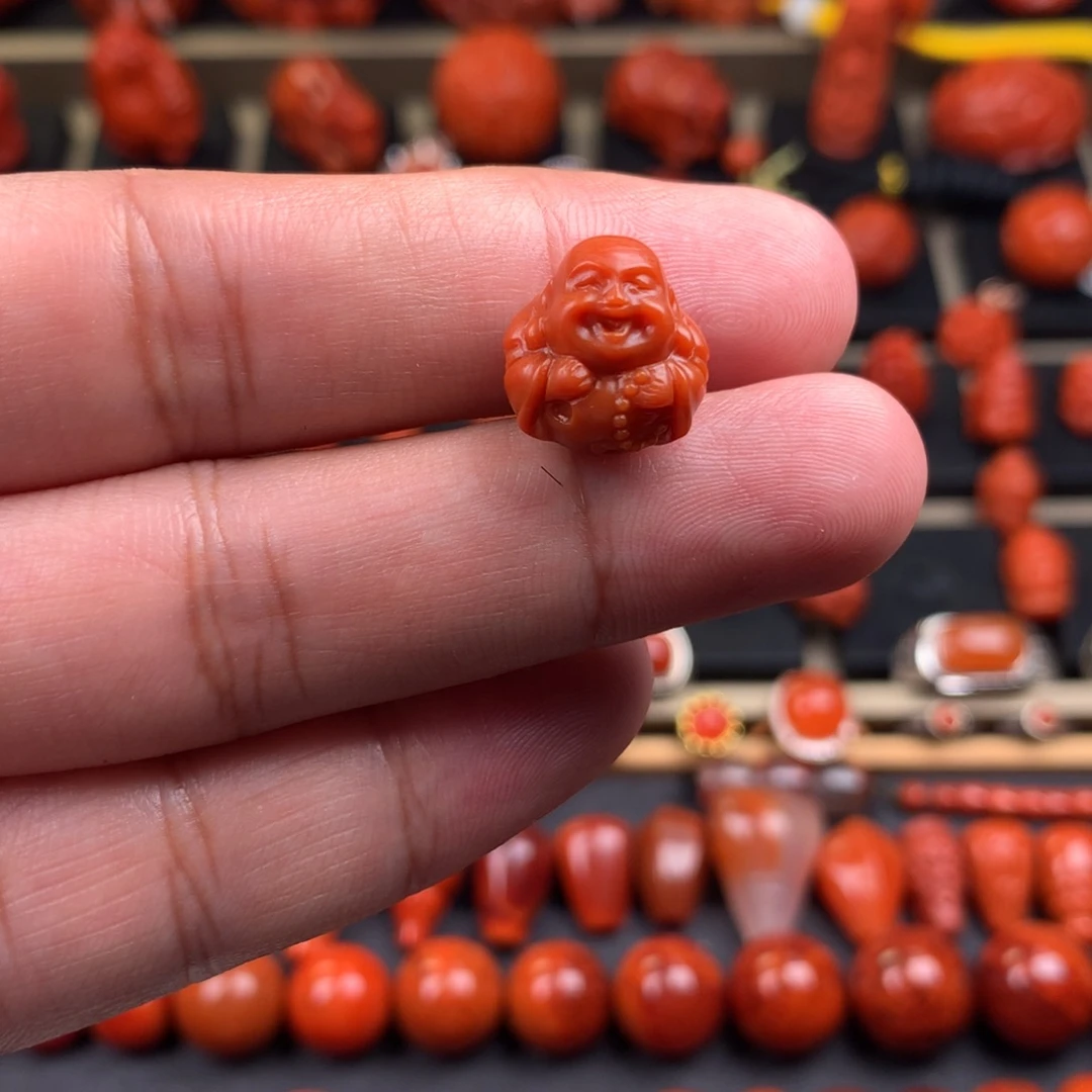 南红玛瑙未镶嵌笑佛13