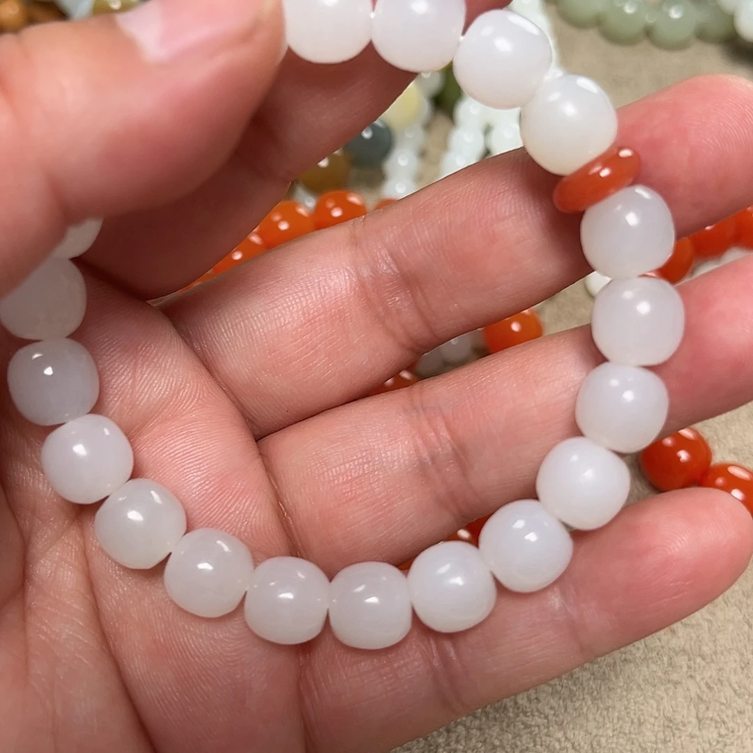 南红玛瑙合金手链