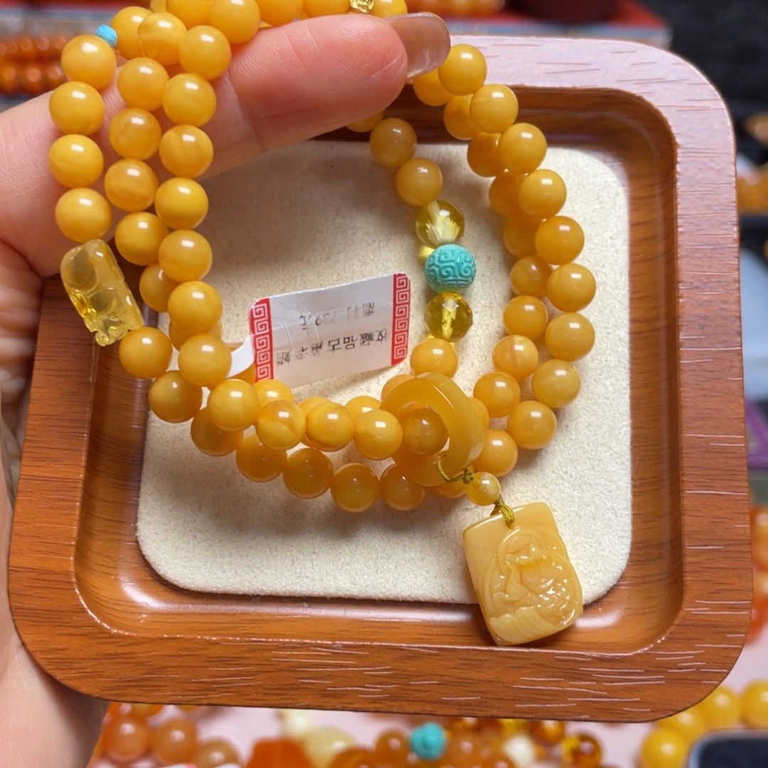 手链蜜蜡未镶嵌手串