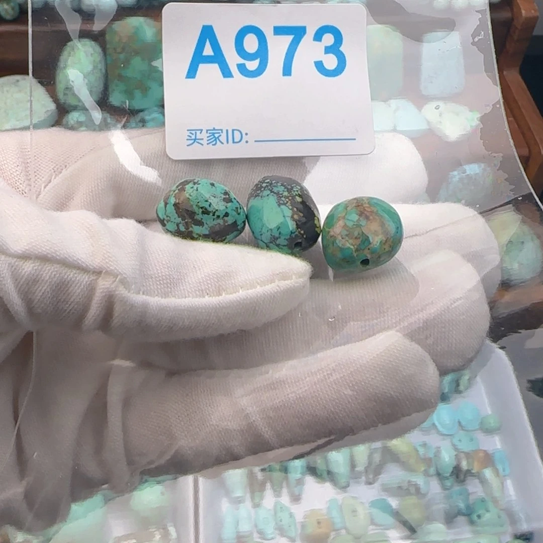 绿松石未镶嵌配饰哑*