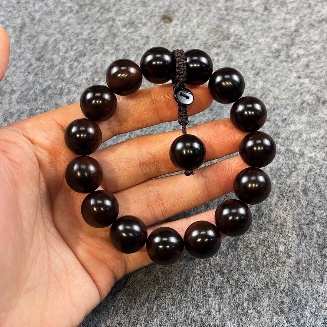 崖柏太行崖柏绿色结油手串五灵脂1.5