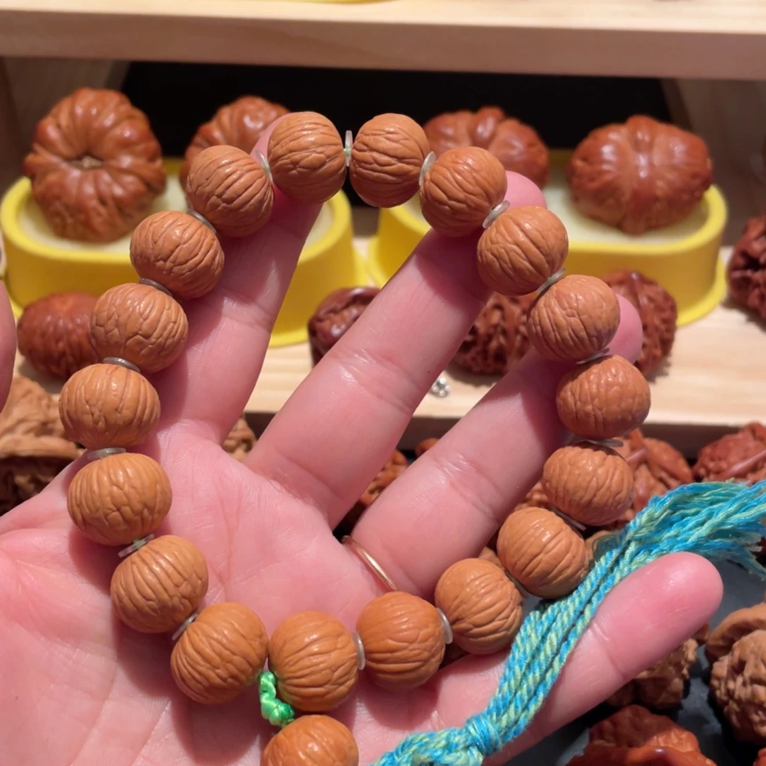文玩核桃把件猴头手串