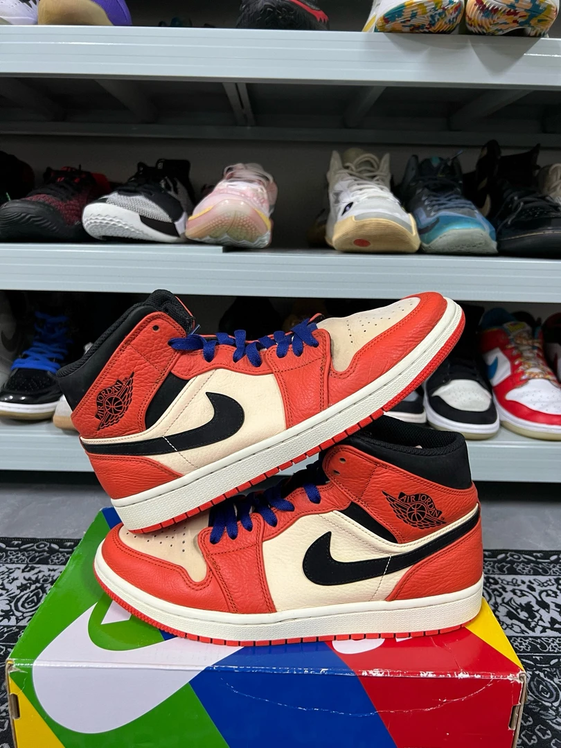 90新 maje 43码/aj1小扣碎休闲鞋/二手正品/左脚后跟剐蹭